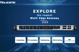Presentamos el **Luminato 4X4** de **Teleste**, distribuido en alianza con **SUOMI** —la plataforma digital de headend más versátil y confiable del mercado para **TV por cable, IPTV y OTT**.